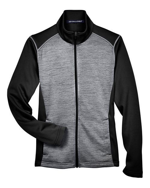 Devon & Jones DG796W — Black Heather/ Dark Grey Heather