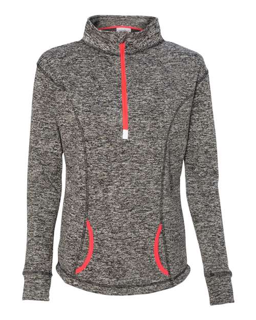 J. America 8617 — Charcoal Fleck/ Fire Coral
