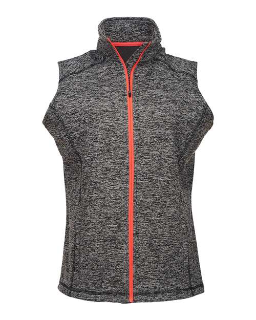 J. America 8625 — Charcoal Fleck/ Fire Coral