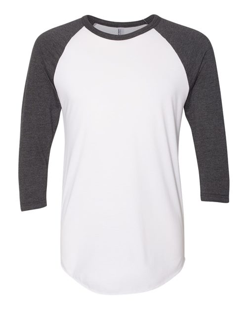 American Apparel BB453US — White/ Heather Black