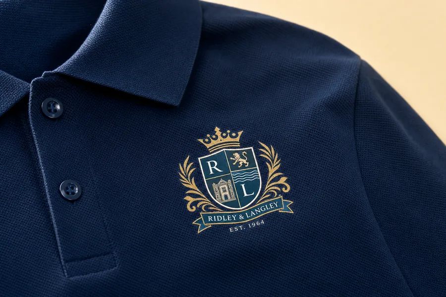 Ridley & Langley, custom DTF printing by Stitch & Go in Coral Springs FL