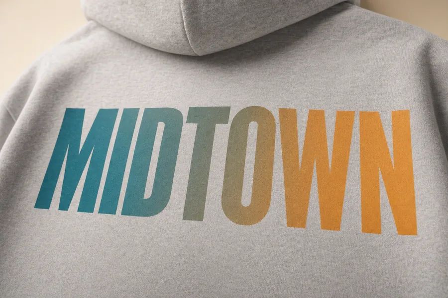 Midtown, custom DTF printing by Stitch & Go in Coral Springs FL