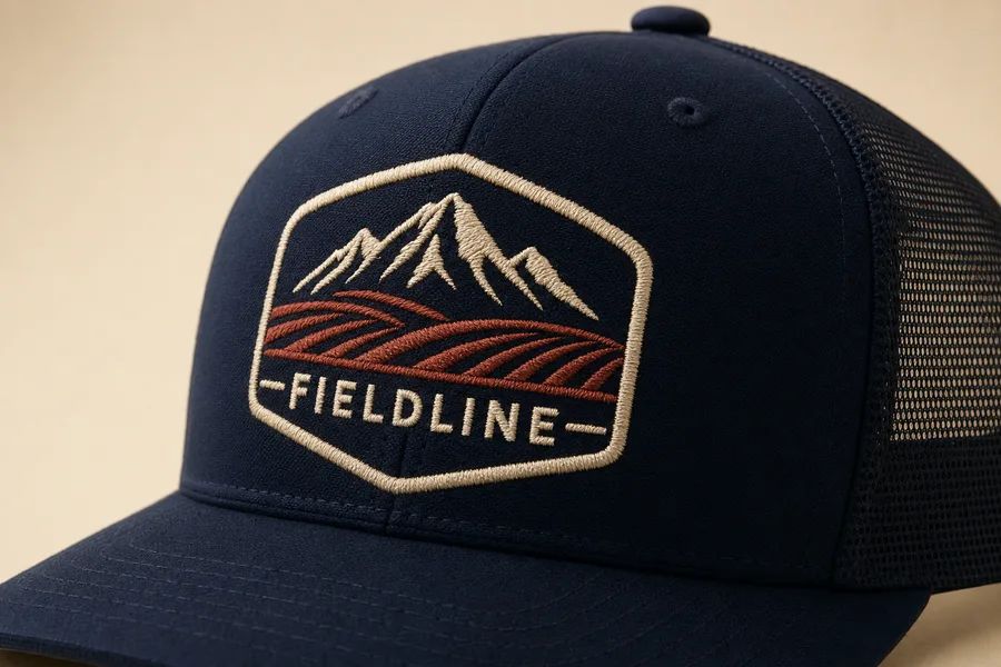 Fieldline, custom embroidery by Stitch & Go in Coral Springs FL