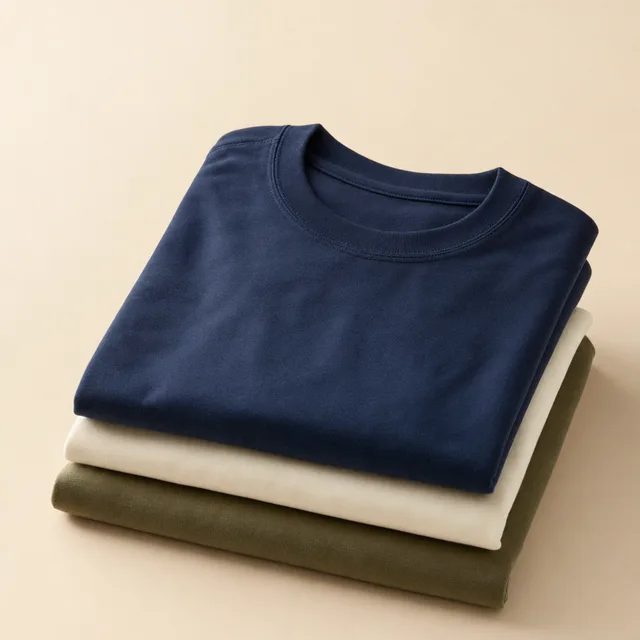 Blank t-shirts ready for custom embroidery