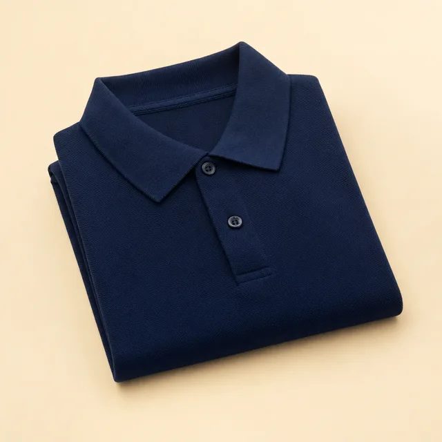 Blank polos ready for custom embroidery
